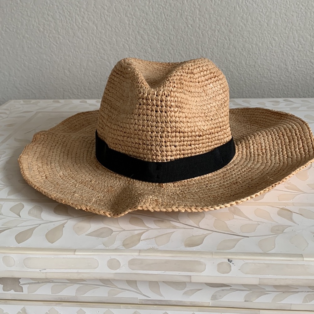 J. Crew Packable Foldable Panama Straw Hat - Size M/L